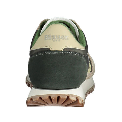 Blauer Beige Leather Men Sneaker