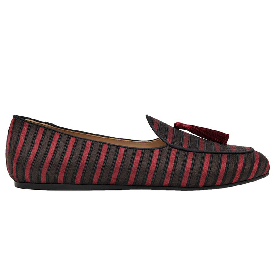 Charles Philip Red Silk Loafer