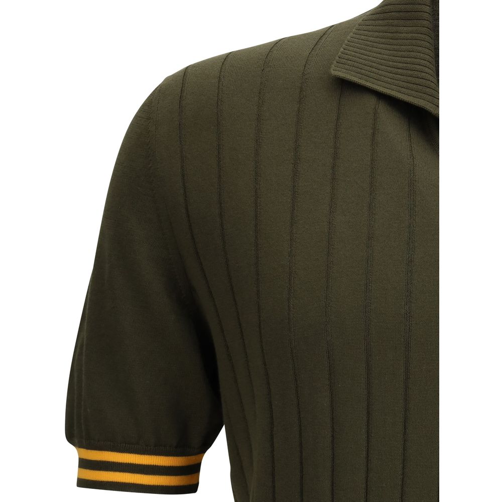Kiton Ribbed Polo Shirt