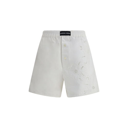 Marine Serre Linen Shorts