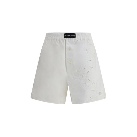 Marine Serre Linen Shorts