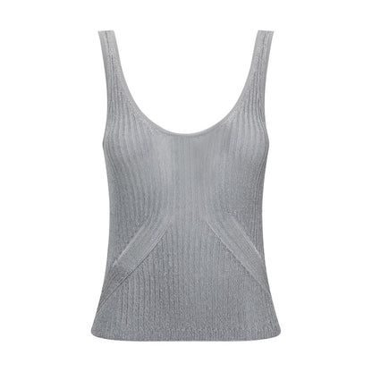 PINKO Metallic Knit Top