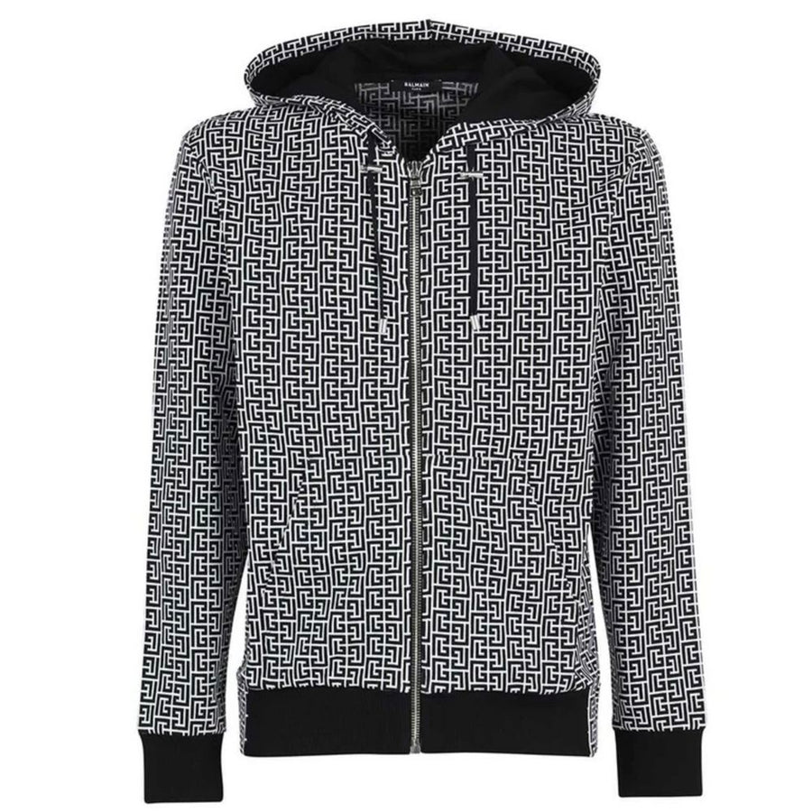 Balmain Black Cotton Sweater