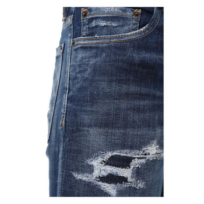 Dsquared² Blue Cotton Jeans & Pant