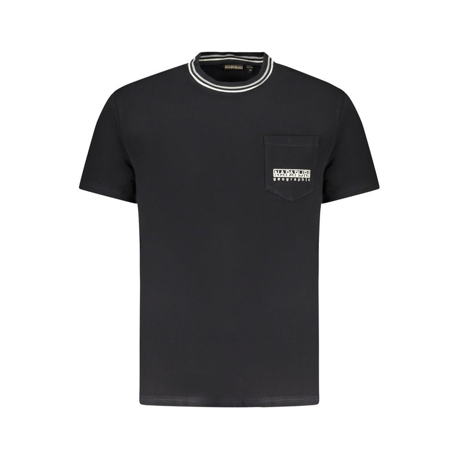 Napapijri Black Cotton T-Shirt