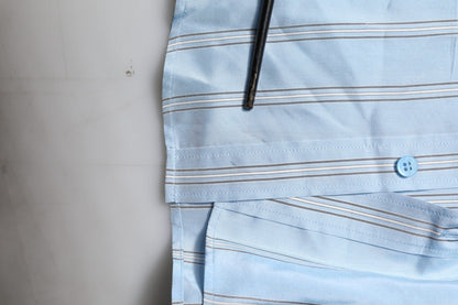Dolce & Gabbana Blue Striped MARTINI Long Sleeve Dress Shirt