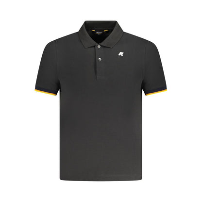 K-WAY Black Cotton Polo Shirt