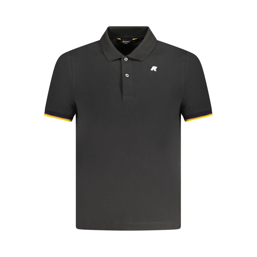 K-WAY Black Cotton Polo Shirt