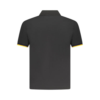 K-WAY Black Cotton Polo Shirt