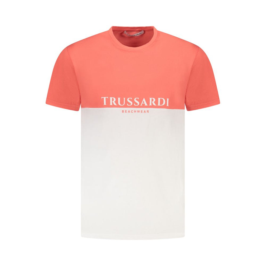 Trussardi Pink Cotton Men T-Shirt