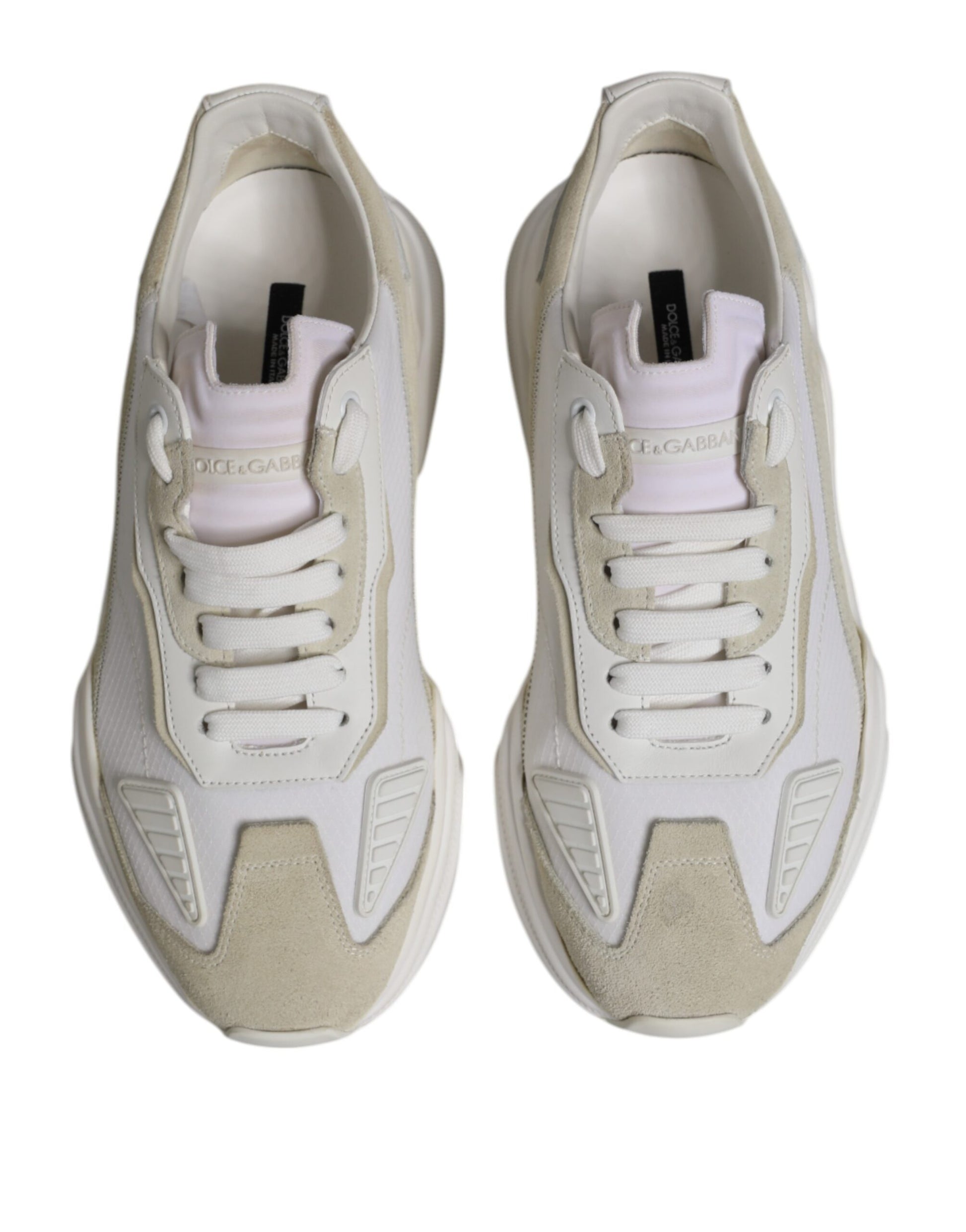 Dolce & Gabbana White Low Top Daymaster Men Sneakers  Shoes