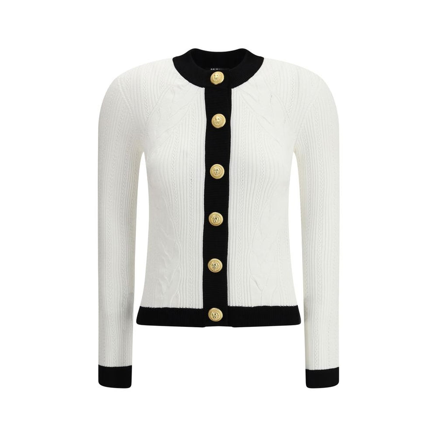 Balmain Contrast trim Cardigan