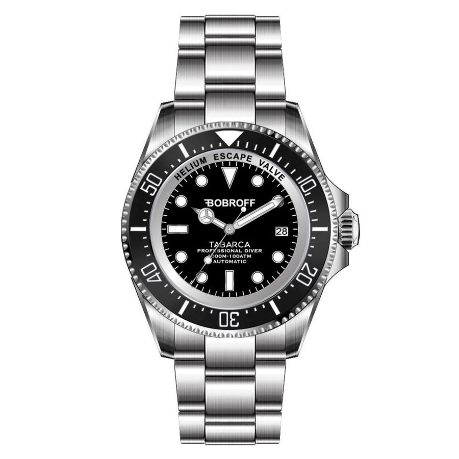 Bobroff Gray Stainless Steel Watch