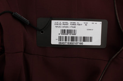 Dolce & Gabbana Bordeaux sheath dress, a testament to excellence from Italy