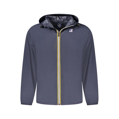 K-WAY Blue Polyamide Men Jacket