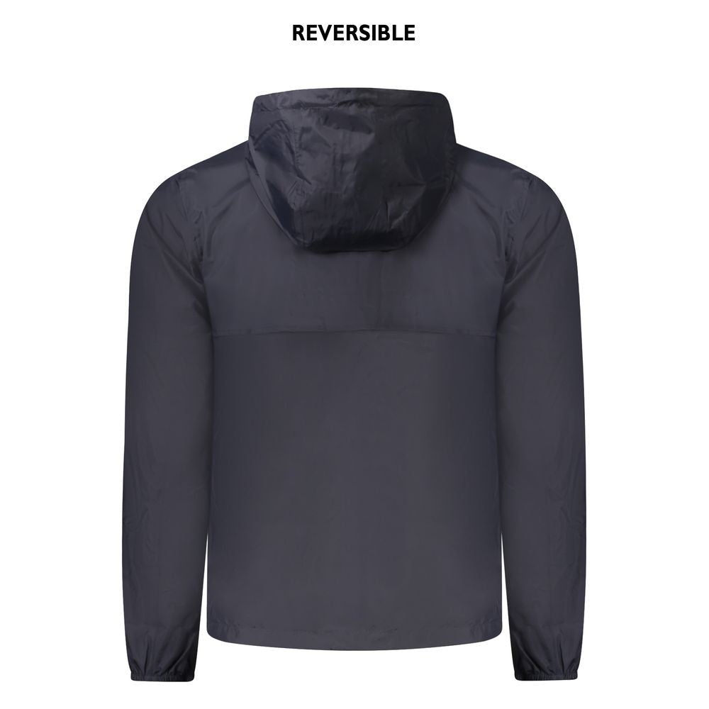 K-WAY Blue Recycled Nylon Men Jacket