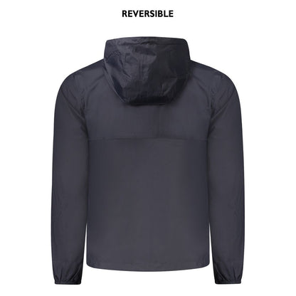 K-WAY Blue Recycled Nylon Men Jacket