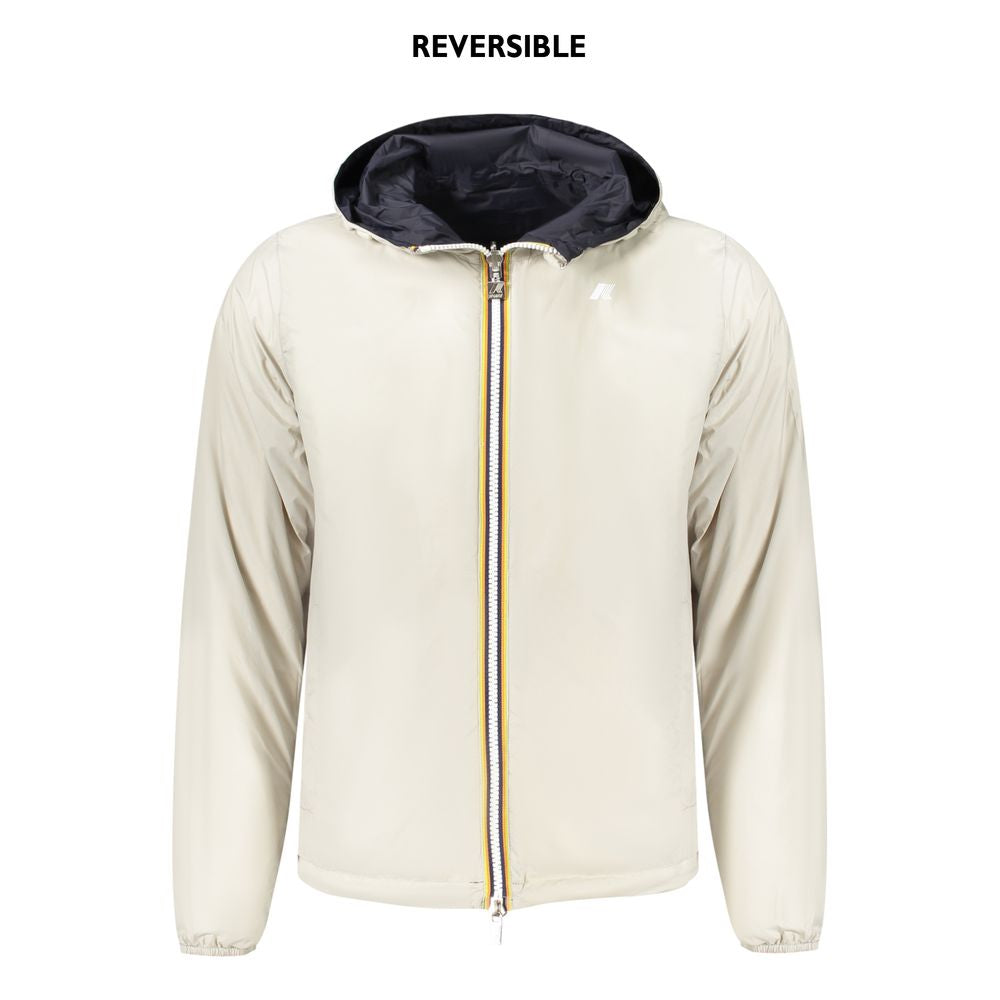 K-WAY Blue Recycled Nylon Men Jacket