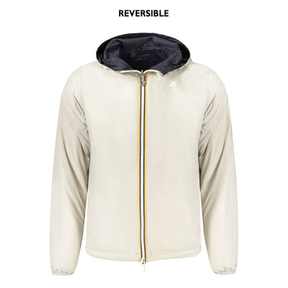 K-WAY Blue Recycled Nylon Men Jacket