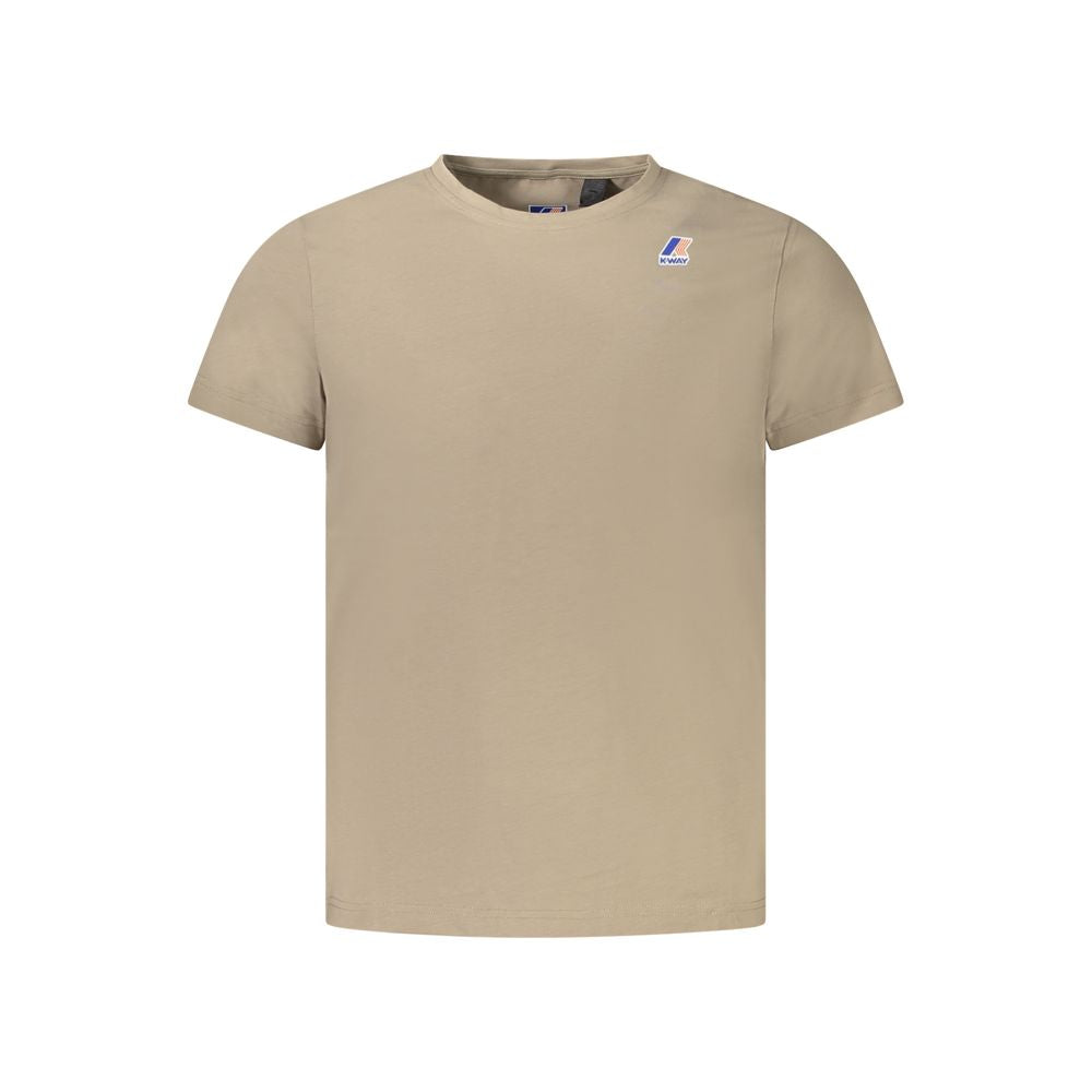 K-WAY Beige Cotton Men T-Shirt