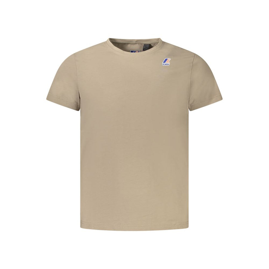 K-WAY Beige Cotton Men T-Shirt