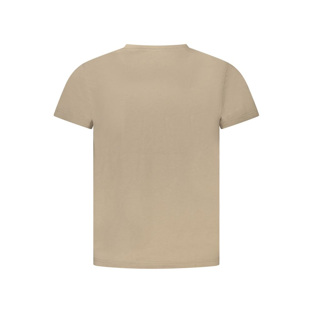 K-WAY Beige Cotton Men T-Shirt