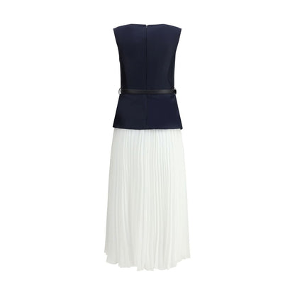 Self-Portrait Pleated midi Dress