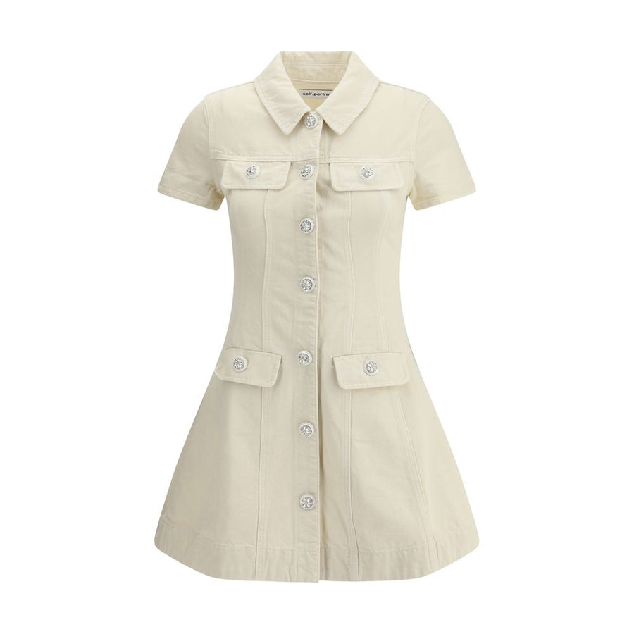 Self-Portrait Denim short Dress