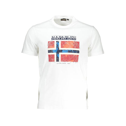 Napapijri White Cotton T-Shirt