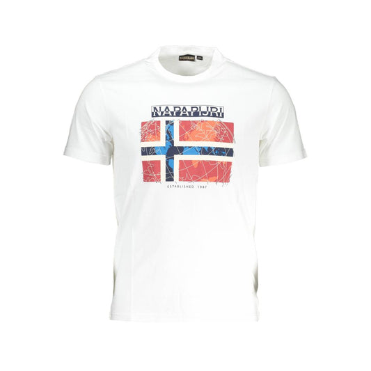 Napapijri White Cotton T-Shirt