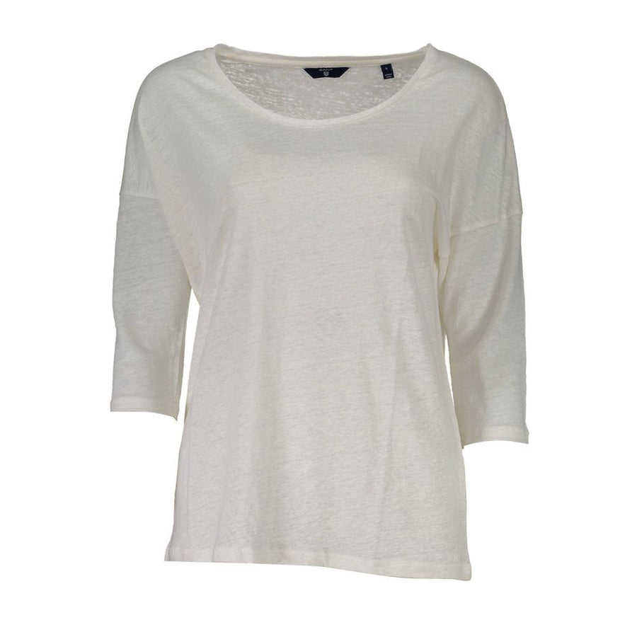 Gant White Linen Tops & T-Shirt