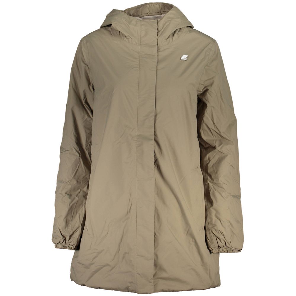 K-WAY Beige Polyester Jackets & Coat