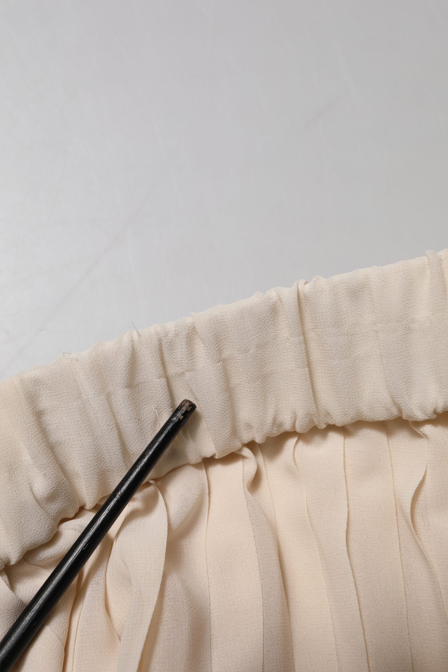 Peserico Beige Polyester Pleated A-line High Waist Midi Skirt