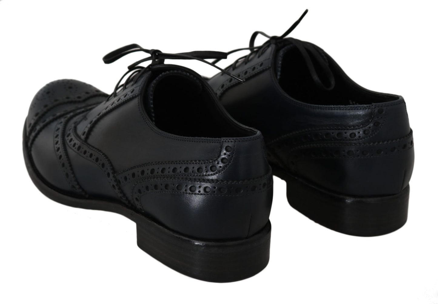 Premium leather material and sophisticated design in blue Derby Taormina shoes