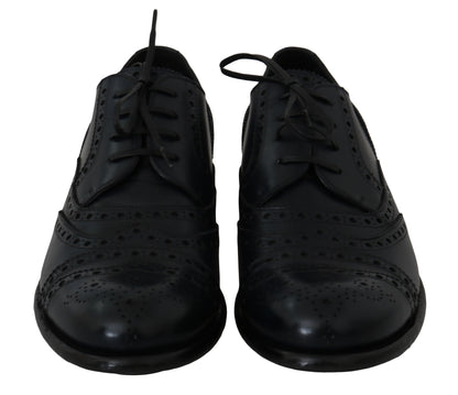 Stunning blue Derby Taormina wingtip dress shoes with leather and rubber sole
