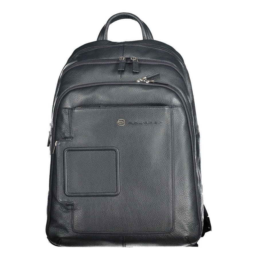 Piquadro Blue Leather Backpack
