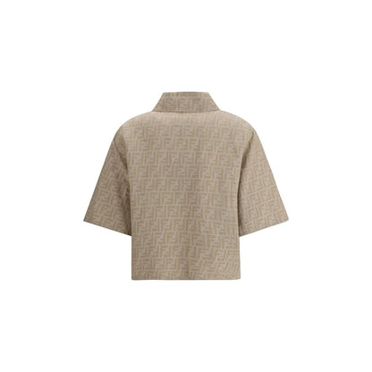 Fendi Chambray cropped Jacket