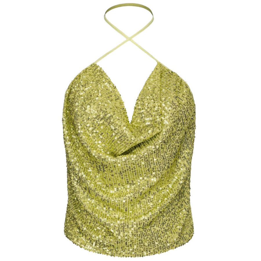 PINKO Green Polyester Tops & T-Shirt