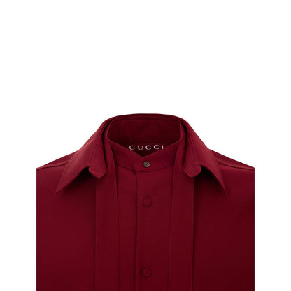 Gucci Bordeaux Wool Shirt
