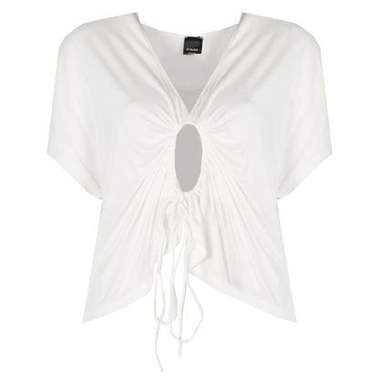 PINKO White Viscose Tops & T-Shirt