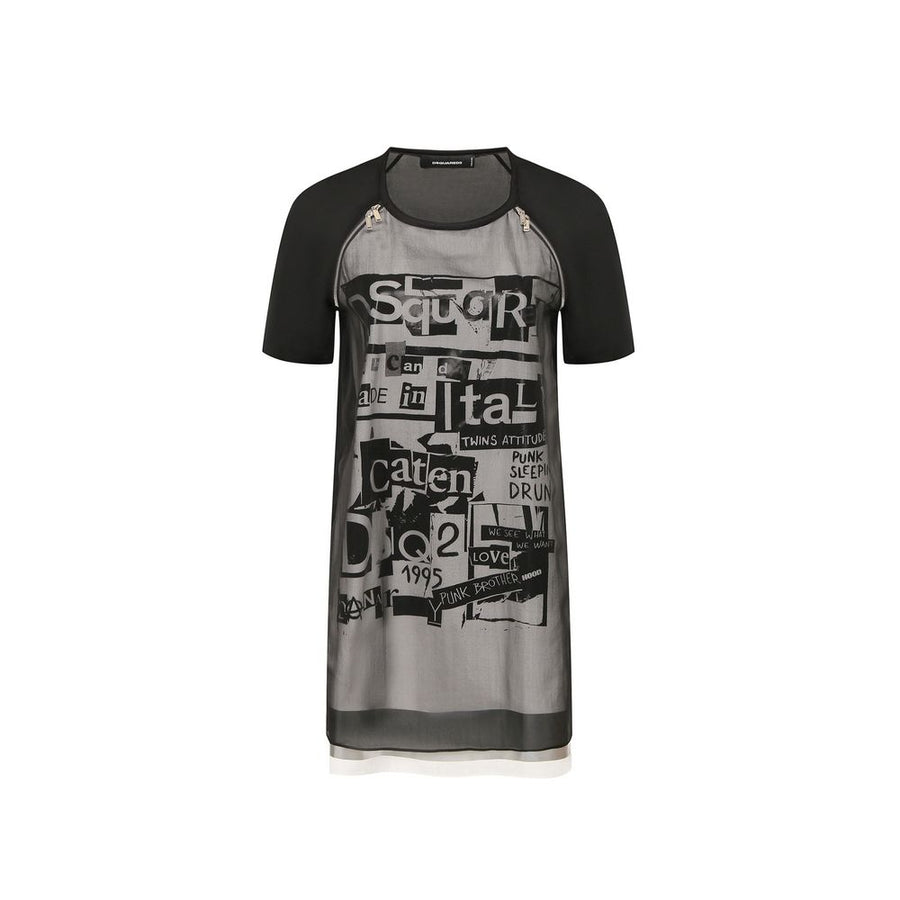 Dsquared² Silk Printed Mini Dress