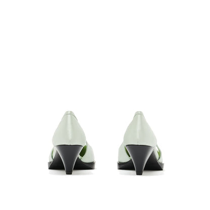 Prada Cut-Out Satin Pumps