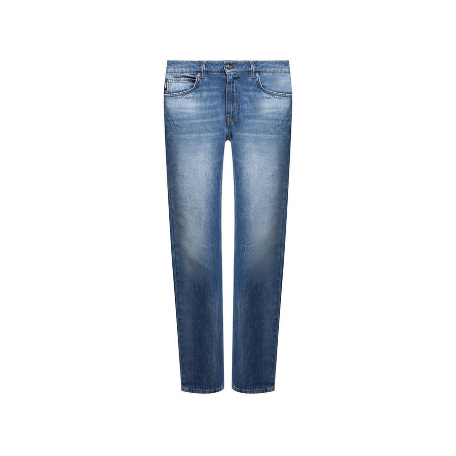 Versace Cotton Logo Denim Jeans