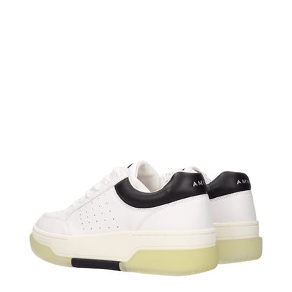 Amiri White Leather Low Tops