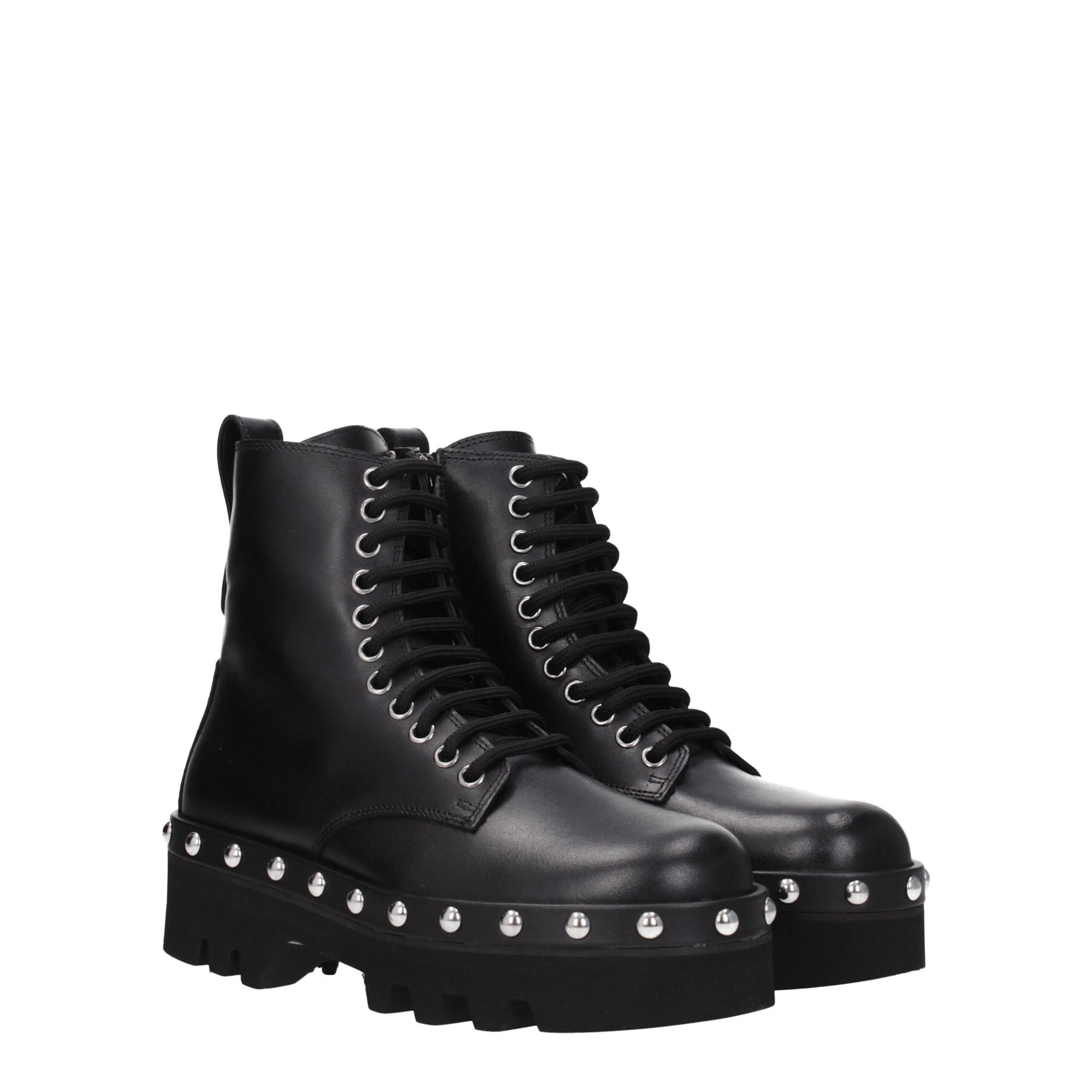 Furla Black Leather Ankle Boots
