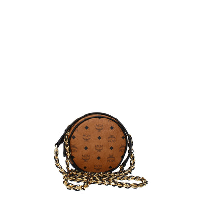 MCM Brown Leather Crossbody Bag