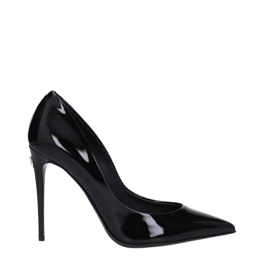 Dolce & Gabbana Black Leather Broch