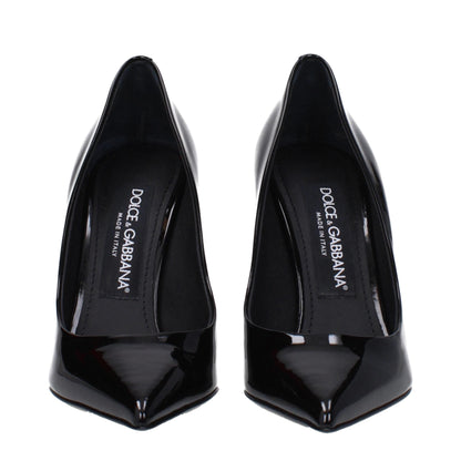 Dolce & Gabbana Black Leather Broch