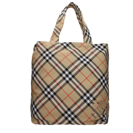 Burberry Beige Fabric Shoulder Bags