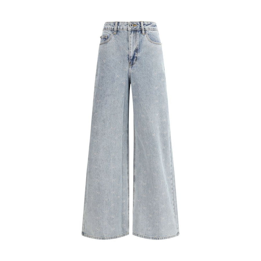 Self-Portrait Bow Diamond Jeans